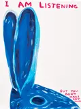 David Shrigley, Untitled (I Am Listening), 2020, Screenprint in colours, on Somerset paper, the full sheet