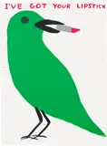 David Shrigley, I've Got Your Lipstick, 2021, Screenprint in colours, on wove paper, the full sheet