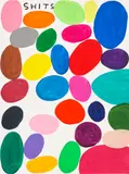 David Shrigley, Shits, 2019, Hand-painted acrylic, on Fabriano Artistico paper, the full sheet