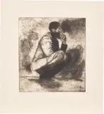 Lynette Yiadom Boakye, The World for a Wilderness, 2020, Etching, on Somerset paper, with full margins