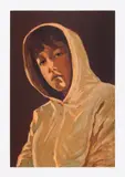 Claire Tabouret, Self Portrait with a Hood (Pink)