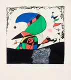 Joan Miró, Gaudí IV (D. 1063), 1979, Etching and aquatint in colours, on Arches paper, with full margins