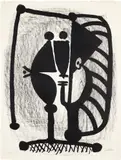 Figure (Bl. 580, M. 129, R. 390) by Pablo Picasso, 1948, Lithograph, on Arches paper, with full margins, sold Jun 2023