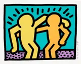 Keith Haring, Pop Shop I: one plate (L. p. 82), 1987, Screenprint in colours, on Coventry Rag paper, with full margins