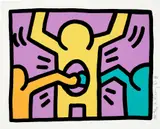 Keith Haring, Pop Shop I: one plate (L. p. 83), 1987, Screenprint in colours, on Coventry Rag paper, with full margins