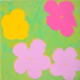 Flowers (F. & S. 68) by Andy Warhol, 1970, Screenprint in colours, on wove paper, the full sheet, sold Jun 2023