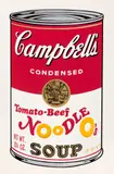 Tomato-Beef Noodle O's, from Campbell's Soup II (F. & S. 61) by Andy Warhol, 1969, Screenprint in colours, on wove paper, with full margins, sold Jun 2023