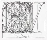 Jasper Johns, Alphabet (G. 126, U.L.A.E. 69), 1969, Lithograph, on Hahnemühle paper, with full margins
