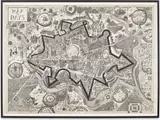 Grayson Perry, A Map of Days, 2013, Etching from four plates, printed on one sheet of wove paper, with full margins