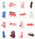 Do Not Abandon Me (MoMA 152) by Louise Bourgeois and Tracey Emin, 2009-10, The complete set of 16 archival dyes printed on cloth, sold Jun 2023