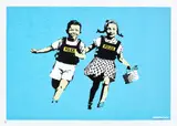 Police Kids (Jack and Jill) by Banksy, 2005, Screenprint in colours, on wove paper, with full margins, sold Jun 2023