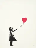 Girl with Balloon by Banksy, 2004, Screenprint in colours, on wove paper, with full margins, sold Jun 2023