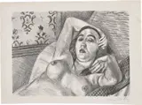 Le repos du modèle (Model in Repose) (D. 416) by Henri Matisse, 1922, Lithograph, on Chine laid paper, with full margins, offered Jun 2023