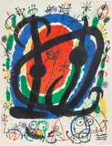 Exhibition 'XXIIe Salon de Mai' (M. 500) by Joan Miró, 1966, Lithograph in colours, on Arches paper, the full sheet, sold Jun 2023
