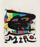 Miró Sculptures (M. 755) by Joan Miró, 1971, Lithograph in colours, on Arches paper, the full sheet, sold Jun 2023