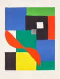 Hélice rouge (Red Propeller) by Sonia Delaunay, 1972, Lithograph in colours, on Arches paper, with full margins, sold Jun 2023