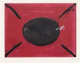 Antoni Tàpies, Oval, plate 6 from U no és ningú (You Are Nobody) (G. 728), 1979, Etching and aquatint with carborundum in colours, on Guarro paper, with full margins