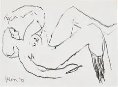Roger Hilton, Untitled, 1973, Charcoal on paper