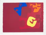 Patrick Heron, Untitled, from Rothko Memorial Portfolio, 1972, Screenprint in colours, on J. Green mould-made paper, with full margins