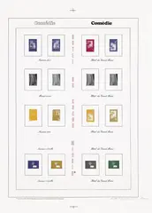 Comédie (Comedy), from Mirrors of the Mind (V. 23) by Marcel Broodthaers, 1975, Offset lithograph in colours, on heavy geprägtes Bildruckpapier paper, with full margins, sold Jun 2023