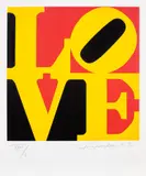 Robert Indiana, The Book of Love: one plate, 1996, Screenprint in colours, on A.N.W. Crestwood Museum Edition paper, with full margins