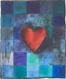 Hart in Blu (C. 95) by Jim Dine, 1995, Woodcut and etching in colours with hand-colouring in blue acrylic, on Arches paper, the full sheet, sold Jun 2023