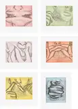 Bruce Nauman, Soft Ground Etching Series, 2007, The complete series of six soft-ground etchings, on Somerset paper, with full margins