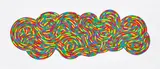 Whirls and Twirls (Color) (K. 2005.03) by Sol LeWitt, 2005, Linocut in colours, on Somerset paper, with full margins, sold Jun 2023