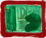 Howard Hodgkin, Green Room (H. 72), 1986, Etching and aquatint in colours, with hand-colouring by Jack Shirreff, on BFK Rives paper, the full sheet