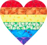 Butterfly Heart (Large) (H7-3) by Damien Hirst, 2020, Giclée print in colours, flush-mounted to aluminium with metal fixings on the reverse (as issued), sold Jun 2023