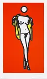 Woman Taking Off Man's Shirt by Julian Opie, 2003, Screenprint in colours, on wove paper, with full margins, sold Jun 2023