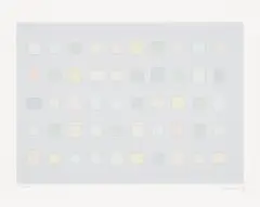 50 Spaces, from Tate Modern 21 Years Print Portfolio by Rachel Whiteread, 2021, Screenprint in colours, on Somerset paper, with full margins, sold Jun 2023