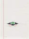 Javier Calleja, Between the Lines, 2016, Screenprint in colours, on Fabriano paper, the full sheet