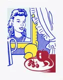 Roy Lichtenstein, Still Life with Portrait, from Six Still Lifes Series (C. 131), 1974, Lithograph and screenprint in colours with debossing, on BFK Rives paper, with full margins