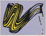 Roy Lichtenstein, Brushstroke (C. II.5), 1965, Screenprint in colours, on heavy wove paper, with full margins