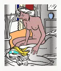 Roy Lichtenstein, Two Nudes, from Nudes Series (C. 284), 1994, Relief print in colours, on BFK Rives paper, with full margins