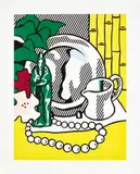 Roy Lichtenstein, Still Life with Figurine, from Six Still Lifes Series (C. 128), 1974, Lithograph and screenprint in colours, on BFK Rives paper, with full margins