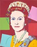 Queen Elizabeth II of the United Kingdom, from Reigning Queens (Royal Edition) (F & S. 334A) by Andy Warhol, 1985, Screenprint in colours with diamond dust, on Lenox Museum Board, the full sheet, sold Sep 2023