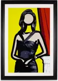 Antonia (C. 156) by Julian Opie, 2011, Inkjet print in colours, on Epson Premium Semigloss Photo paper dry-mounted to aluminium (as issued), the full sheet, sold Sep 2023