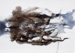 December 2020 C by Gerhard Richter, 2020-21, Giclée print in colours, flush-mounted to aluminium with metal strainer on the reverse (as issued), sold Sep 2023