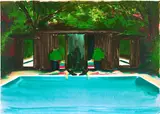 Caroline Walker, Island Resort, 2014, Lithograph in colours, on wove paper, the full sheet