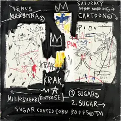 A Panel of Experts, from Superhero Portfolio by Jean-Michel Basquiat, 1982-87/2022, Screenprint in colours, on Saunders Waterford paper, the full sheet, with the accompanying colophon, sold Sep 2023