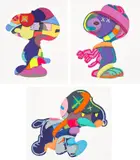 Kaws, NO ONE'S HOME; STAY STEADY; and THE THINGS THAT COMFORT, 2015, The complete set of three screenprints in colours, on Saunders Waterford paper, with full margins