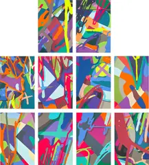 TENSION by Kaws, 2019, The complete set of 10 screenprints in colours, on Saunders Waterford paper, the full sheets loose (as issued), all cont, sold Sep 2023