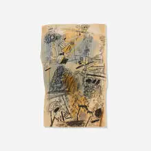 Ynez Johnston, Untitled, 1960, mixed media on paper