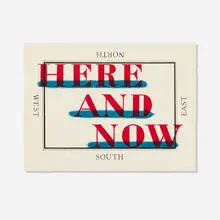 Ed Ruscha, Here and Now, 2009, lithograph in colors on Kohler HMP
