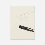 Raymond Pettibon, I, who hardly know a cow from a sheep (from the Thinking of You portfolio), ink and graphite on printed paper (double-sided)
