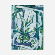 Karl Stanley Benjamin, Sansevieria Plant, 1951, pastel on paper