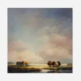 Victoria Adams, Things About Sky #17, 1996, encaustic and oil on panel