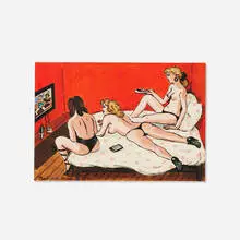 Zoya Cherkassky, After Work, 2021, mixed media on paper